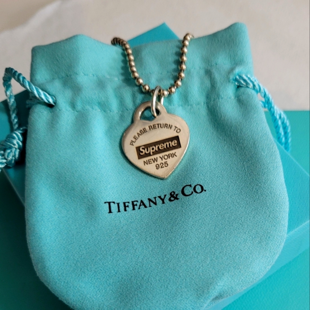 Supreme x Tiffany Heart Tag Necklace